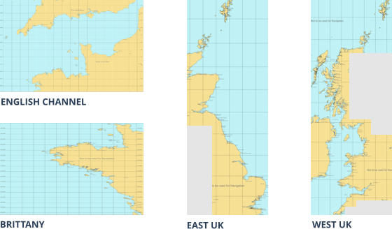 ENGLISH CHANNEL BRITTANY EAST UK WEST UK